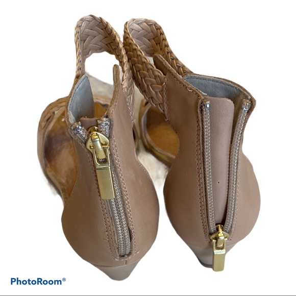 Worn once Seychelles nude leather wedge sandals size 8 - Picture 4 of 6